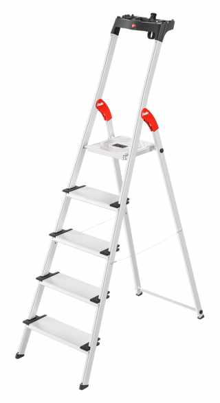 HAILO L80 Comfortline összecsukható aluminium létra 5 lépcsős #1
