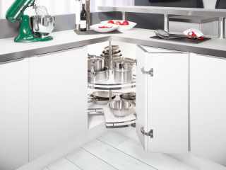Kesseböhmer 3/4 körvasalat szett 900mm ARENAplus classic Chrome/Icewhite 2 polcos #2