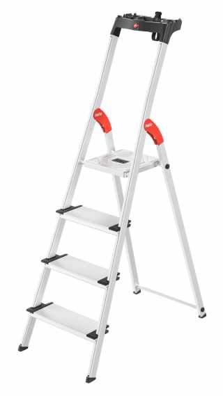 HAILO L80 Comfortline összecsukható aluminium létra 4 lépcsős #1