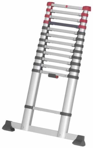 HAILO T80 FlexLine teleszkópos biztonsági létra alumíniumból 13 lépcsős #1