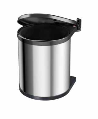 HAILO Compact-Box M ajtóra szerelhető szemetes rozsdamentes acél 15 L #2
