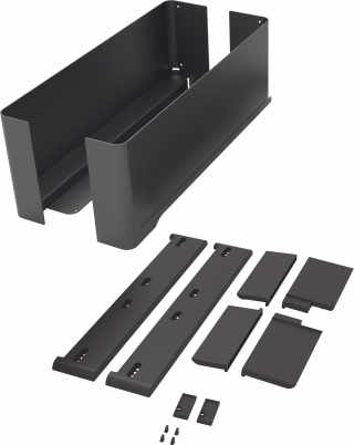 Kesseböhmer CONERO kihúzható belső fiók szett 168 H üvegek nélkül  mélység: 475 mm fekete #1