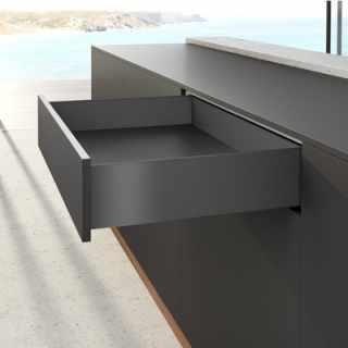 Hettich AvanTech YOU fiók oldal profil 450 mm balos antracit magasság 187 mm (ipari kiszerelés) #3