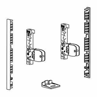 Hettich AvanTech YOU frontrögzítő belső előlaphoz,139 mm magas, fehér #2