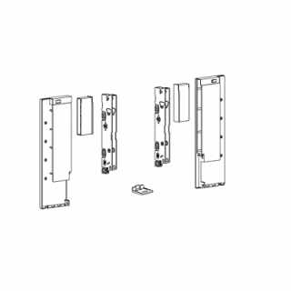 Hettich AvanTech YOU frontrögzítő Inlay belső fiók tartóprofil változathoz,187 mm magas, antracit #2