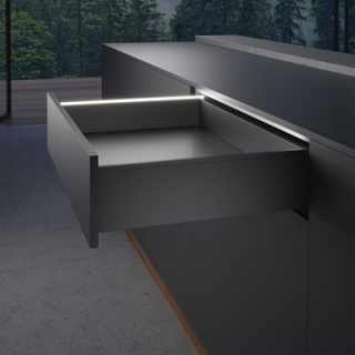 Hettich AvanTech YOU dekor profil megvilágítás szett, antracit, 300 mm #2