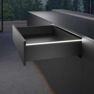 Hettich AvanTech YOU dekor profil megvilágítás szett, antracit, 350 mm #1