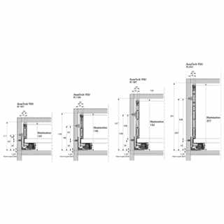 Hettich AvanTech YOU dekor profil megvilágítás szett, antracit, 350 mm #4