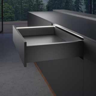 Hettich AvanTech YOU dekor profil megvilágítás szett, rozsdamentes acél imitáció, 500 mm #2