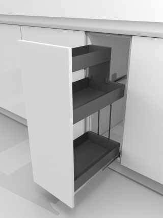 Kesseböhmer K-Line Base vasalat szett 400mm tálcával anthracite #2