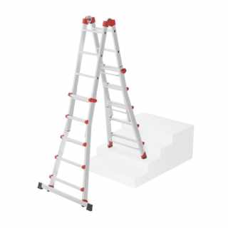 HAILO M80 többfunkciós állítható alumínium létra 4x5 lépcsős #2