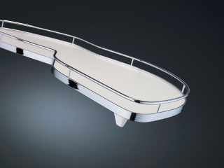 Kesseböhmer LeMans II 450mm jobbos ARENAplus classic-Chrome/Icewhite+tengely #1