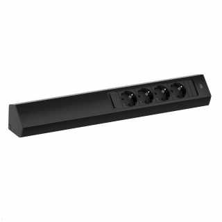 Bachmann CASIA2 Univerzális sarokdugalj 4x230V fekete #1