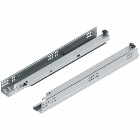 BLUM (560F5000T  TANDEM  MP  ZN) TANDEM TIP-ON Teljes kihúzás, Vezetősín, 30 kg, NH=500 mm, a Lapvastagság 17–19 mm, kuplunggal szerelendő, bal / jobb