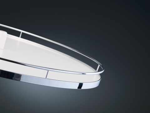 Kesseböhmer 3/4 körvasalat szett 800mm ARENAplus classic Chrome/Icewhite 2 polcos
