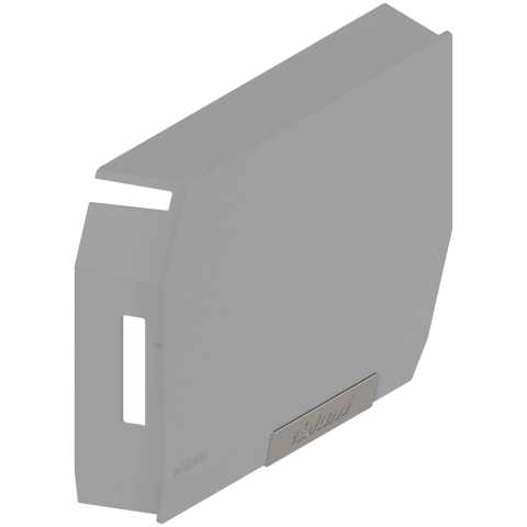 BLUM ( 20K8A21.21ABD R+ZT40HGIG) AVENTOS HK-S kis felnyíló , Takarósapka, előszerelt kis takarósapkával, jobb Világos szürke/inox-sz.