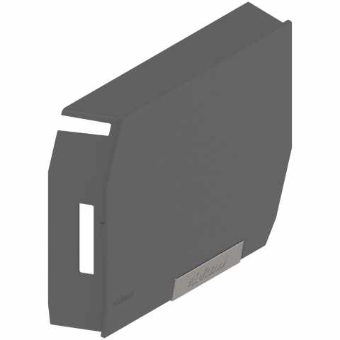 BLUM ( 20K8A21.21ABD R+ZT40TGIG) AVENTOS HK-S kis felnyíló , Takarósapka, előszerelt kis takarósapkával, jobb Sötét szürke/inox-sz.