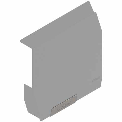 BLUM ( 20K8A21.21ABD L+ZT40HGIG) AVENTOS HK-S kis felnyíló , Takarósapka, bal, előszerelt kis takarósapkával, bal Világos szürke/inox-sz.