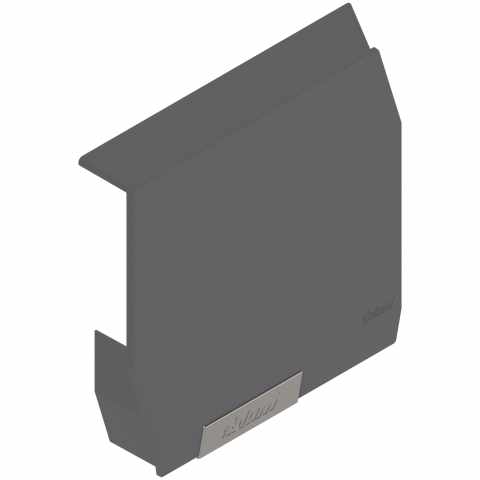 BLUM ( 20K8A21.21ABD L+ZT40TGIG) AVENTOS HK-S kis felnyíló , Takarósapka, bal, előszerelt kis takarósapkával, bal Sötét szürke/inox-sz.