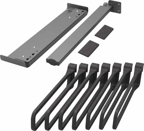 Kesseböhmer CONERO kihúzható nadrágtartó szett mélység: 475 mm fekete