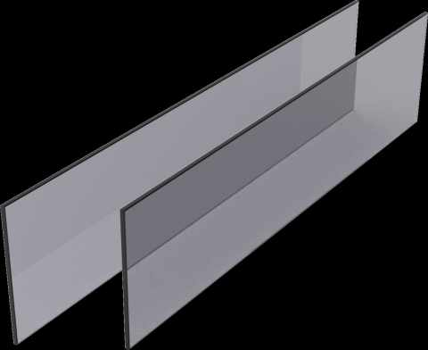 Kesseböhmer CONERO edzett szürke biztonsági üveg kihúzható belső fiókhoz 168 H / Korpusz belső szélesség: 810-870 mm